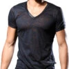 Andrew Christian Carbon Burnout V-Neck Tee 10372 -Shop BoldBrief 10372Shirt01
