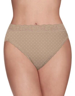 Vanity Fair Flattering Lace Hi Cut Brief 13280 -Shop BoldBrief 13280 HoneyDotPrint 3490 1Front 3x4 1