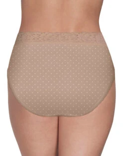 Vanity Fair Flattering Lace Hi Cut Brief 13280 -Shop BoldBrief 13280 HoneyDotPrint 3490 2Back SQ