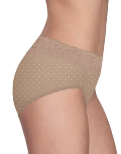 Vanity Fair Flattering Lace Hi Cut Brief 13280 -Shop BoldBrief 13280 HoneyDotPrint 3490 3Side 3x4 1