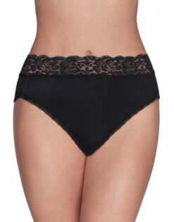 Vanity Fair Flattering Lace Hi Cut Brief 13280 -Shop BoldBrief 13280 MidnightBlack 500 1Front 3x4 1