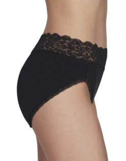 Vanity Fair Flattering Lace Hi Cut Brief 13280 -Shop BoldBrief 13280 MidnightBlack 500 3Side 3x4 1