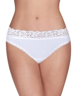 Vanity Fair Flattering Lace Bikini 18285 14 Vanity Fair Flattering Lace Bikini 18285 -Shop BoldBrief 18285 4581 WhiteStripe VANITYFAIR PANTS asset model front 3x4 4e748987 80fc 4cff ab70 eb679b1fe437