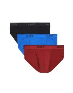 2xist Stretch Core Cotton 3 Pack Sport Brief Underwear 021312 -Shop BoldBrief 2xist 021312 Skydiver FLAT