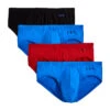 2xist Men's 4-Pack Stretch Bikini 021432 -Shop BoldBrief 2xist 021432 Sky Diver Scotts Red Black Sky Diver 45908 FLAT
