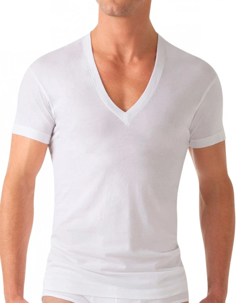 2xist Men's Pima Slim Fit Deep V-Neck T-Shirt 041041 4 2xist Men's Pima Slim Fit Deep V-Neck T-Shirt 041041 - Image 2