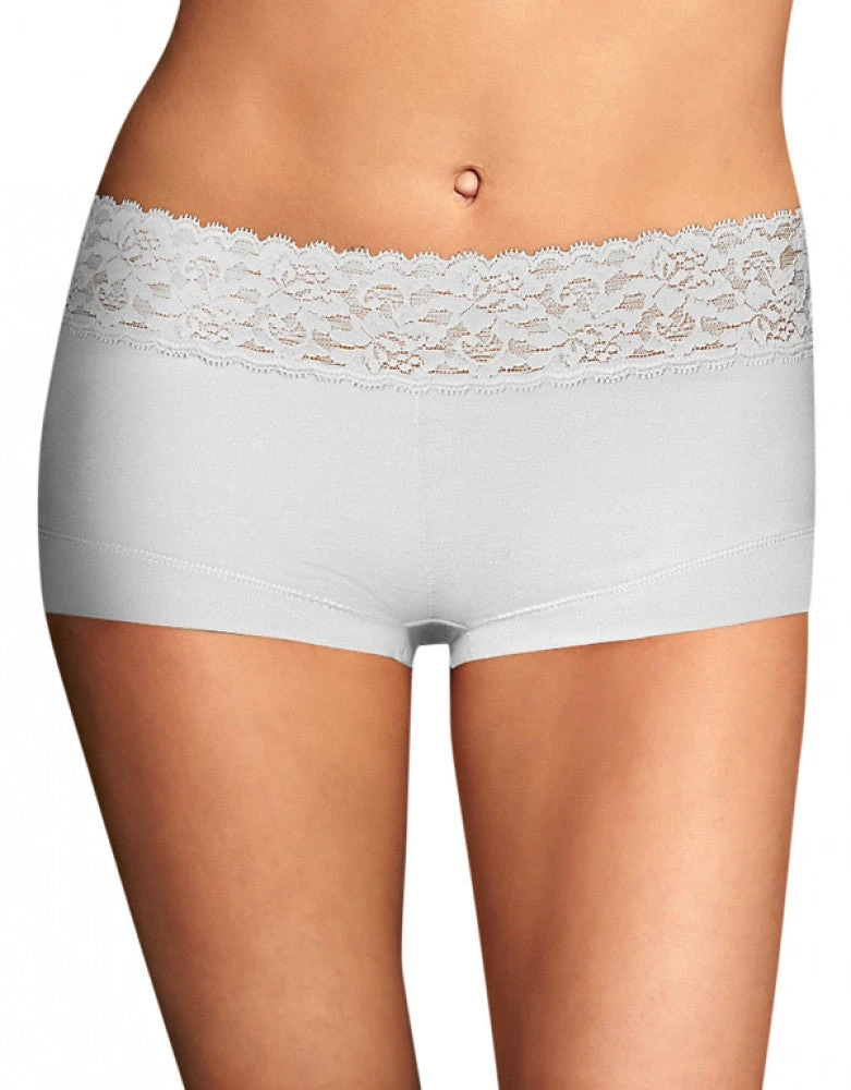 Maidenform Cotton Dream Lace Boyshort 40859 3 Maidenform Cotton Dream Lace Boyshort 40859
