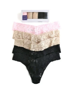 Hanky Panky 5 Pack Signature Lace Original Rise Thong 4811FPK