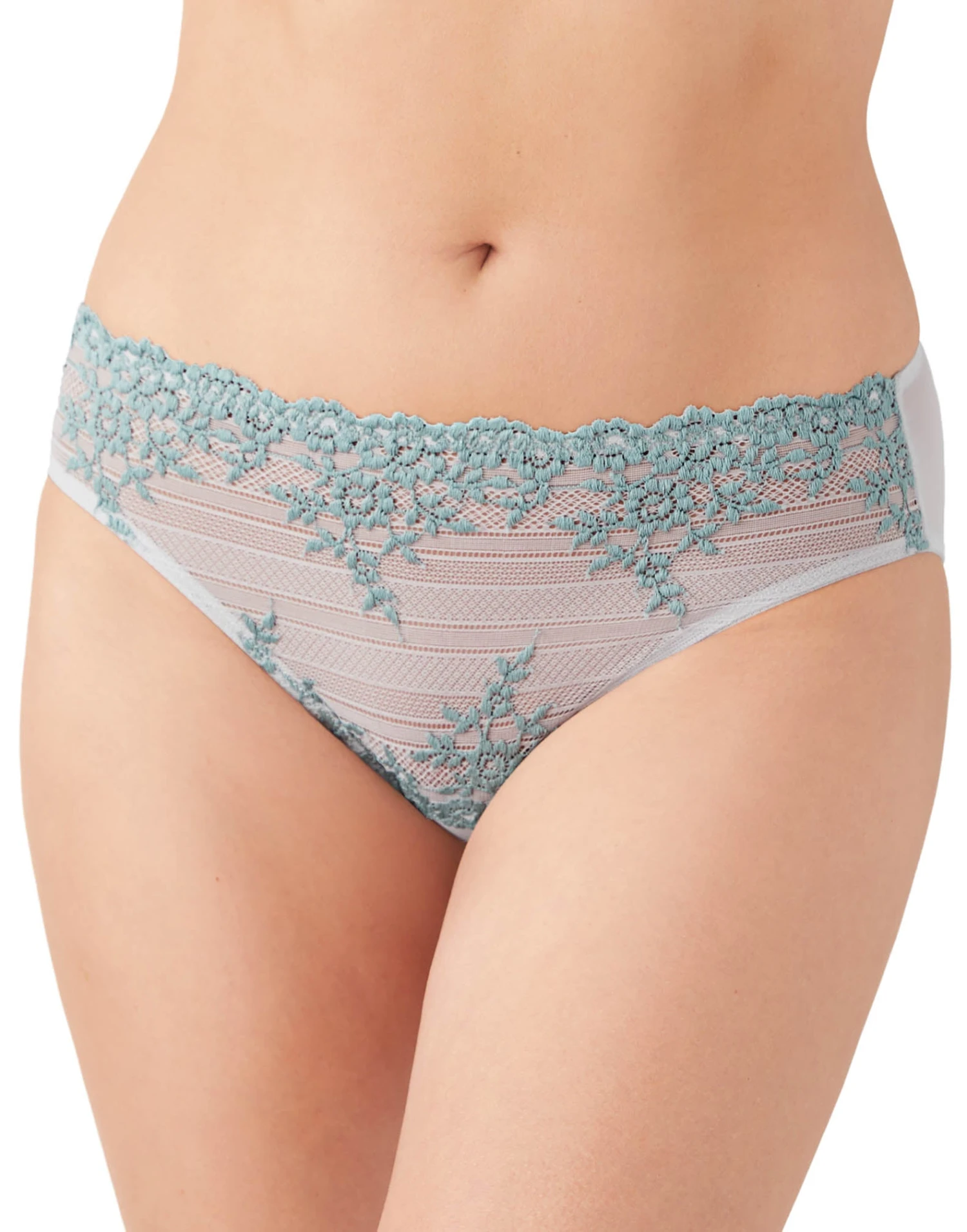 Wacoal Embrace Lace With Sheer Mesh Bikini 64391 4 Wacoal Embrace Lace With Sheer Mesh Bikini 64391 - Image 2