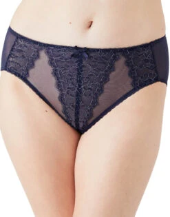 Wacoal Retro Chic High Cut Brief Black Iris 841186