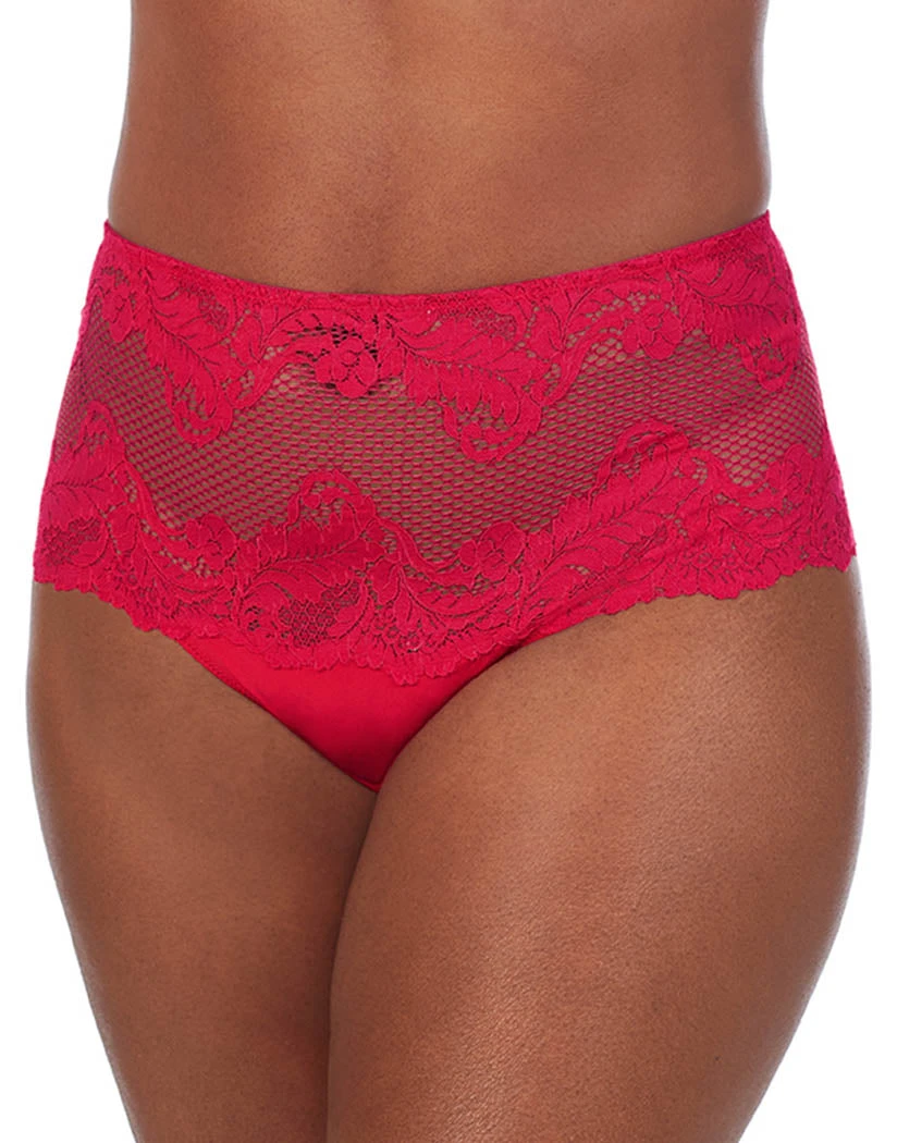 Le Mystere Lace Allure High Waist Thong Bright Pink 7946 3 Le Mystere Lace Allure High Waist Thong Bright Pink 7946