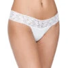 Hanky Panky Cotton With A Conscience Petite Low Rise Thong 891581XS -Shop BoldBrief 891581XS white