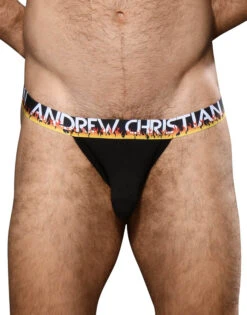 Andrew Christian Flames Mesh Jock W/ Almost Naked 92683
