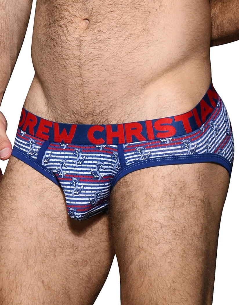 Andrew Christian Anchor Mesh Brief W/ Almost Naked 92693 4 Andrew Christian Anchor Mesh Brief W/ Almost Naked 92693 - Image 2