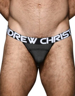 Andrew Christian Active Sports Jock W/ Almost Naked 92698 -Shop BoldBrief 92698Jock Charcoal Dec 01