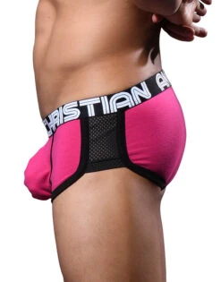 Andrew Christian Show It Retro Pop Mesh Boxer 92834 -Shop BoldBrief 92834Boxer Fuchsia03