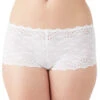 B.tempt'd By Wacoal Inspired Eyelet Boyshort 945219 -Shop BoldBrief 945219 WH
