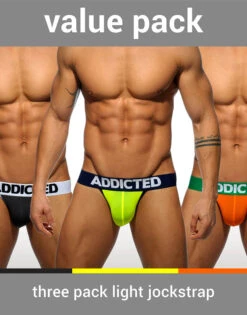 Addicted 3- Pack Light Jockstrap AD404P -Shop BoldBrief AD404P C3COLF