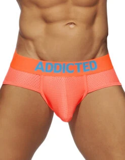 Addicted Ring Up Neon Mesh Brief AD951 -Shop BoldBrief AD951 C32F