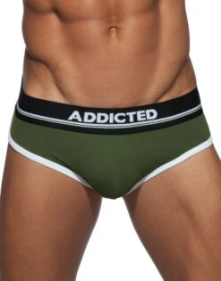 Addicted Curve Cotton Brief AD727 -Shop BoldBrief Addicted AD727 Green 12 B 2