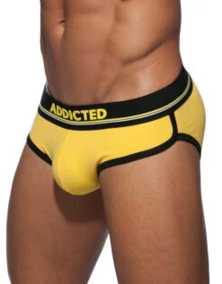Addicted Curve Cotton Brief AD727 -Shop BoldBrief Addicted AD727 Yellow 03 B 3