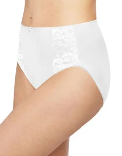 Bali Double Support Moisture Wicking No Show Hi Cut Brief Panty DFDBHC -Shop BoldBrief Bali DFDBHC White B copy