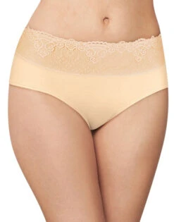 Bali Passion For Comfort Lace No Show Hipster Panty DFPC63 -Shop BoldBrief Bali DFPC63 Soft Taupe Lace B copy