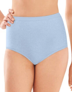 Bali Full-Cut Fit Stretch Brief Panty DF2324 -Shop BoldBrief Bali 2324 Blue Tulle Heather B 1