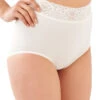 Bali Lacy Skamp Brief Panty DF2744 -Shop BoldBrief Bali 2744 White B
