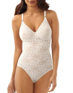 Bali Lace N Smooth Bodybriefer DF8L10 -Shop BoldBrief Bali 8L10 White F