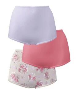 Bali Skimp Skamp Full Brief Panty 3 Pack DFA633 -Shop BoldBrief Bali DFA633 Lavender MoonTerracotta PinkWild Roses Print FLAT 1b08783a f5c5 4d5d 8067 2f38e7f63662