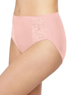 Bali Double Support Moisture Wicking No Show Hi Cut Brief Panty 3 Pack DFDBH3 -Shop BoldBrief Bali DFDBH3 Soft Taupe Blushing Pink B