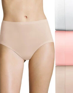 Bali Comfort Revolution Easylite Brief 3-Pack DFELB3 -Shop BoldBrief Bali DFELB3 Nude B