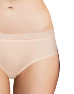 Chantelle Soft Stretch One Size Hipster With Lace 11G4 -Shop BoldBrief C11G40 01N TU SOFTSTRETCH SHORTYLACE DS HD