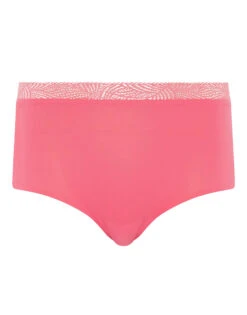 Chantelle Soft Stretch High Waist Brief With Lace Rose Amour 11G7 -Shop BoldBrief C11G70 0BT TU SOFTSTRETCH FULLBRIEFLACE PS1