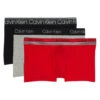 Calvin Klein 3-Pack Stay Cool/ Stay Fresh Trunk NB2729 1 Calvin Klein 3-Pack Stay Cool/ Stay Fresh Trunk NB2729 -Shop BoldBrief CKM NB2729 Black Grey BlushRed B