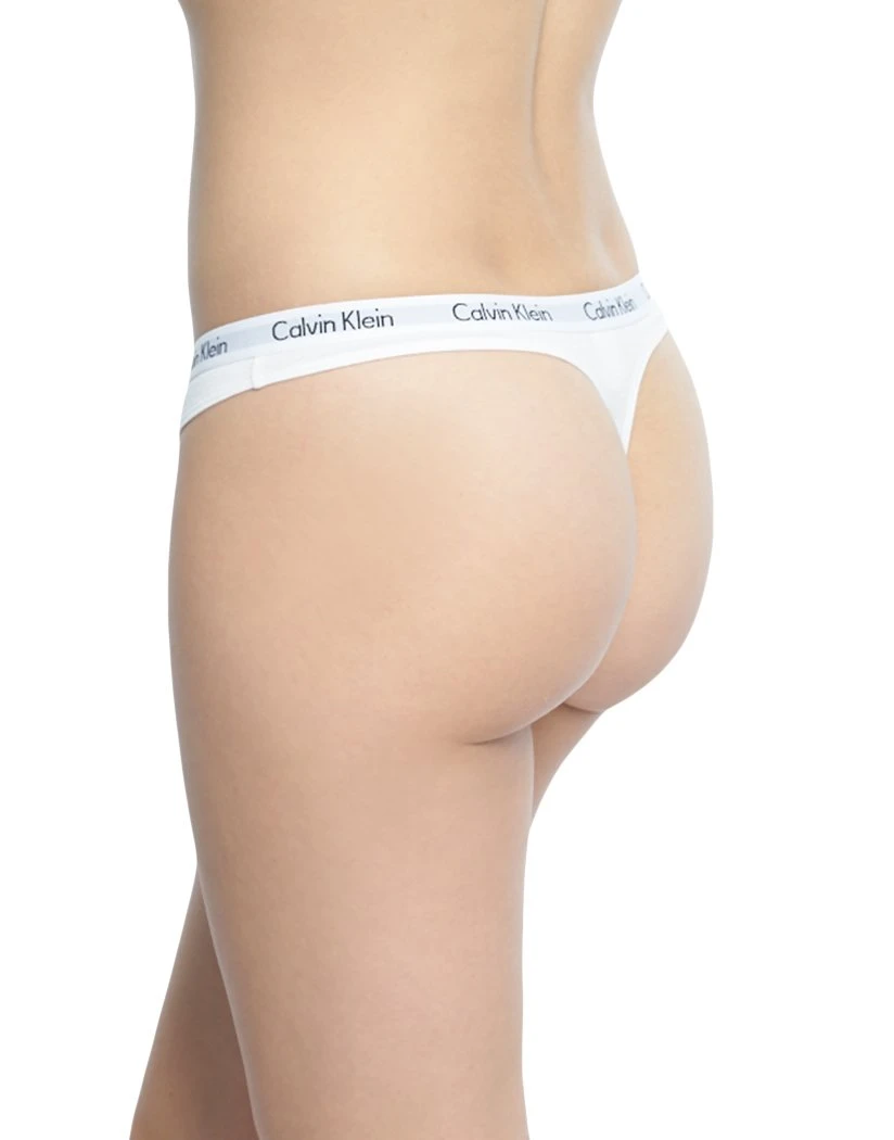 Calvin Klein Women 3-Pack Carousel Thong Black/White/Grey QD3587 4 Calvin Klein Women 3-Pack Carousel Thong Black/White/Grey QD3587 - Image 2