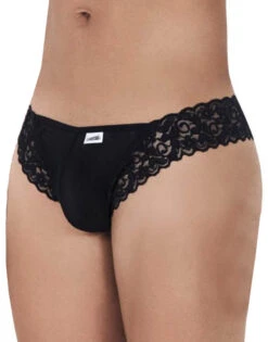 Candyman Mesh-Lace Thong 99506 -Shop BoldBrief CandyMan 99506 Black B 3