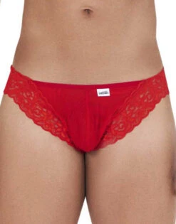 Candyman Mesh-Lace Thong 99506 -Shop BoldBrief CandyMan 99506 Red B 1