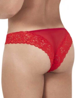 Candyman Mesh-Lace Thong 99506 -Shop BoldBrief CandyMan 99506 Red B 2