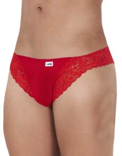 Candyman Mesh-Lace Thong 99506 -Shop BoldBrief CandyMan 99506 Red B 3
