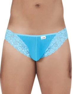 Candyman Mesh-Lace Thong 99506 -Shop BoldBrief CandyMan 99506 Turquoise B 1