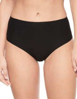 Chantelle Soft Stretch One Size Seamless High Waist Thong Black 1069