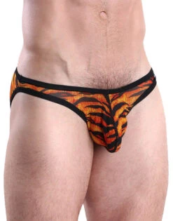 Cocksox Mesh Brief Tiger CX01ME 8 Cocksox Mesh Brief Tiger CX01ME -Shop BoldBrief Cocksox CX01ME Tiger S