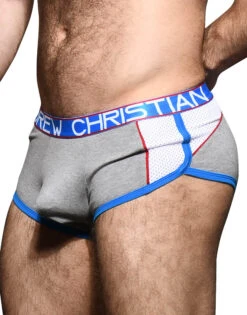 Andrew Christian Almost Naked Retro Boxer 92274 -Shop BoldBrief Dec 92274Boxer Grey02