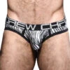 Andrew Christian Metallic Zebra Brief W/ Almost Naked 92292 -Shop BoldBrief Dec 92292Brief01