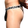 Andrew Christian Glam Plush Stripe Y-Back Thong W/ Almost Naked 92321 2 Andrew Christian Glam Plush Stripe Y-Back Thong W/ Almost Naked 92321 -Shop BoldBrief Dec 92321Thong03