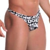 Doreanse Men's BIG LOGO Thong 1369 -Shop BoldBrief Doreanse 1369 Big Logo Print B 2