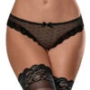 Exposed Unwrap Me Crotchless Peek-a-Boo Panty M115 -Shop BoldBrief Exposed M115 Black B 1