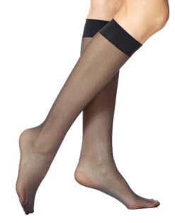 HUE Sheer Knee Hi 2 Pair Pack Hosiery